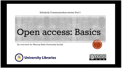 Open Access: Basics